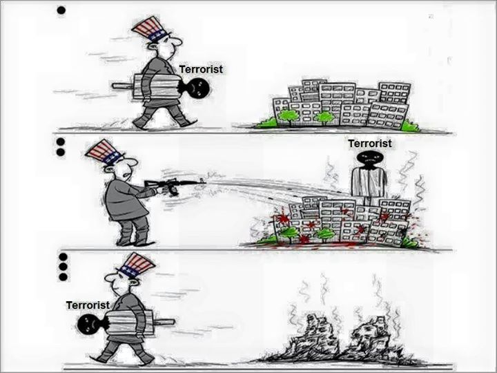 Картинки по запросу карикатуры терроризм и сша